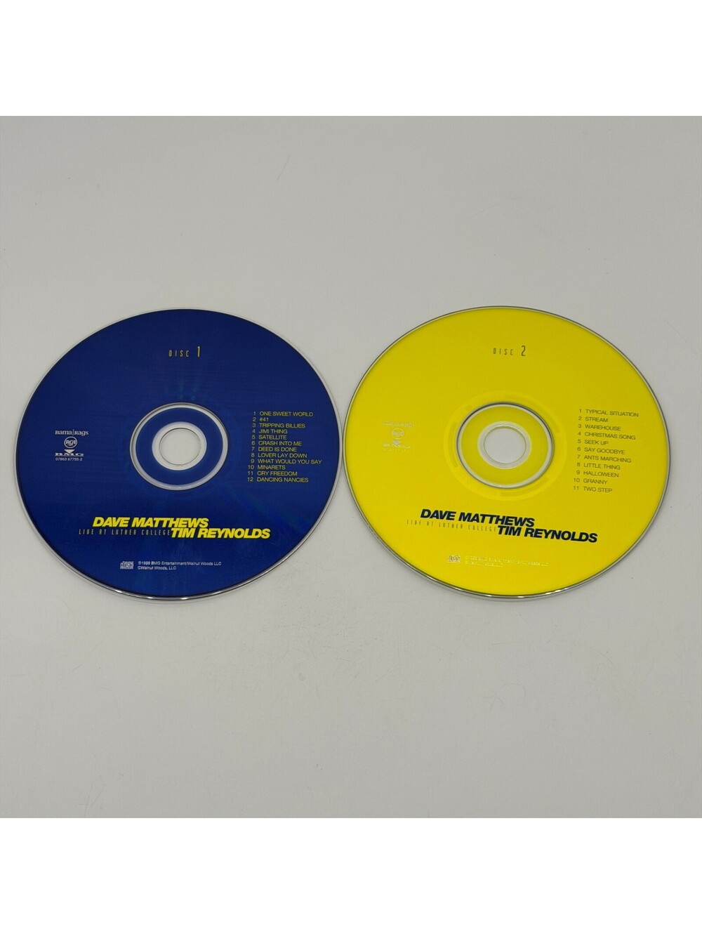Dave Matthews & Tim Reynolds - Live At Luther College - CD - Genre * Disc Only *
